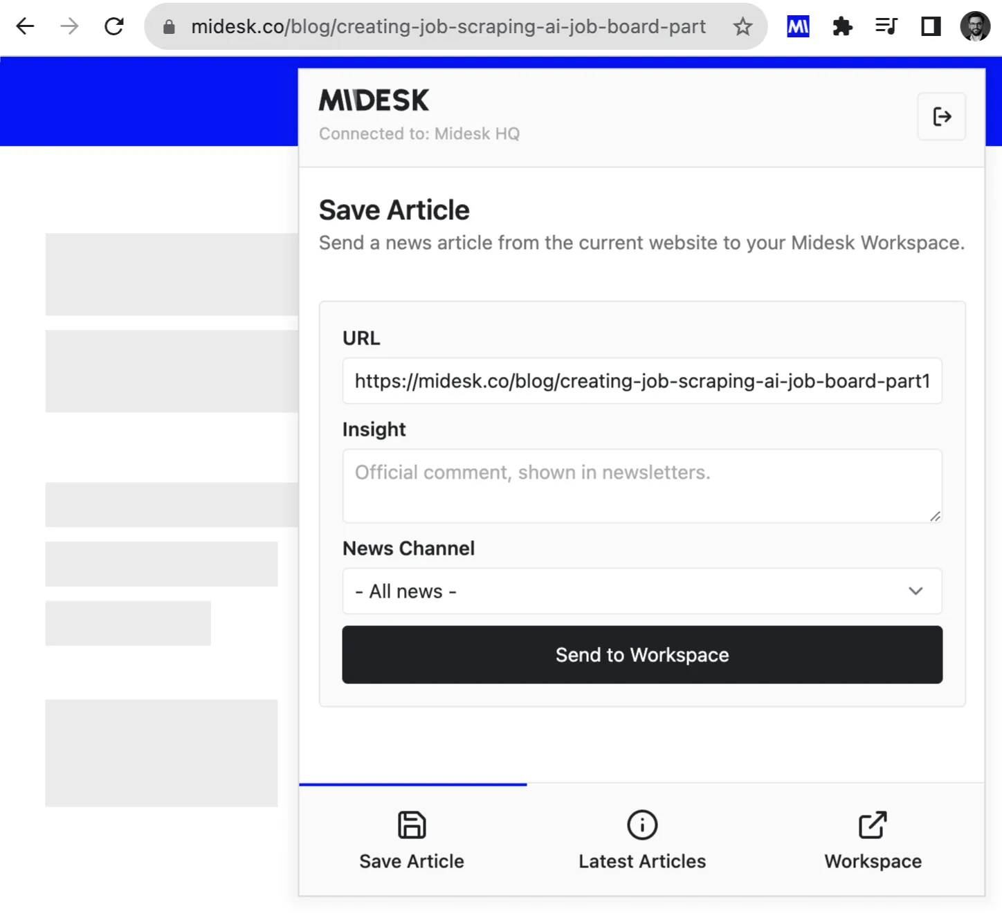 Our new Google Chrome extension