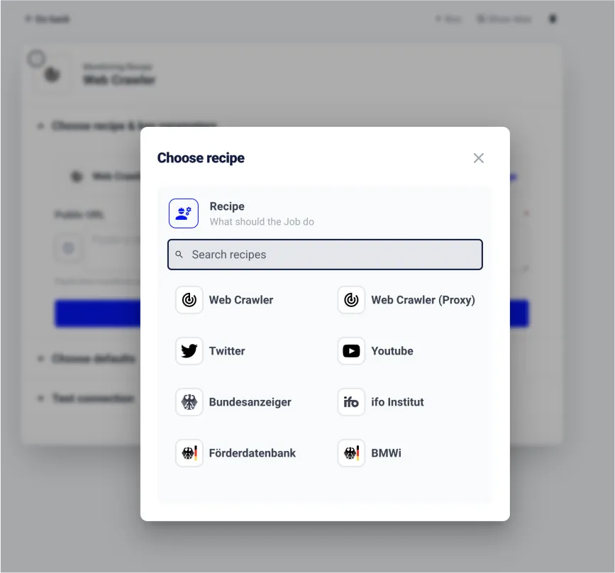 Midesk monitoring job editor